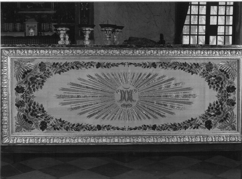 motivi decorativi floreali (paliotto, elemento d'insieme) - PRODUZIONE LIGURE (prima metà sec. XIX)