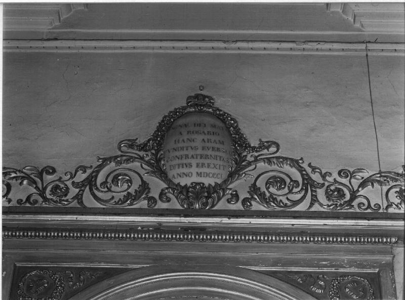 lapide, elemento d'insieme - bottega ligure (metà sec. XIX)