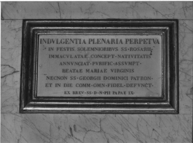 lapide, opera isolata - bottega ligure (metà sec. XIX)