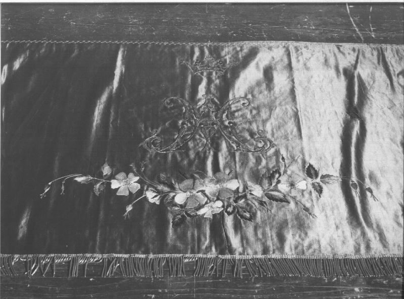 fiori (tovaglia, opera isolata) - manifattura ligure (fine sec. XIX)