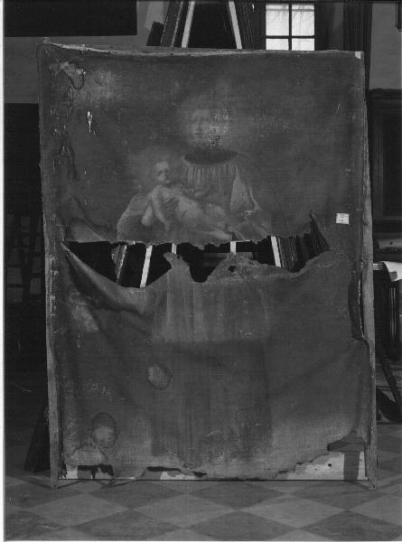 San Luigi Gonzaga con Gesù Bambino (dipinto, opera isolata) - ambito genovese (secc. XVII/ XVIII)