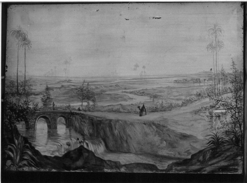 paesaggio (dipinto, opera isolata) - ambito ligure (primo quarto sec. XX)