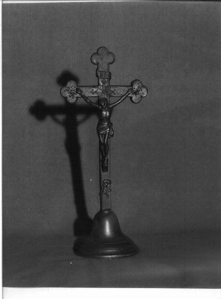 CRISTO CROCIFISSO (croce da tavolo, opera isolata) - produzione italiana (primo quarto sec. XX)