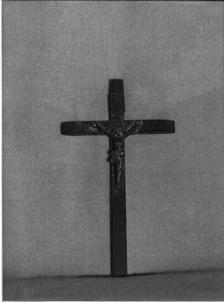 CRISTO CROCIFISSO (crocifisso, opera isolata) - produzione italiana (fine/inizio secc. XVIII/ XIX)