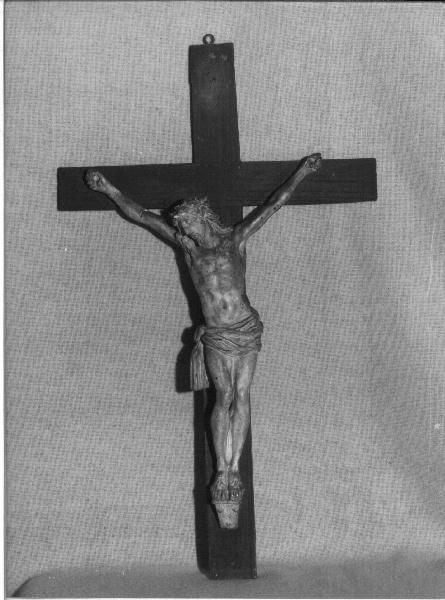 CRISTO CROCIFISSO (crocifisso, opera isolata) - bottega ligure (prima metà sec. XIX)