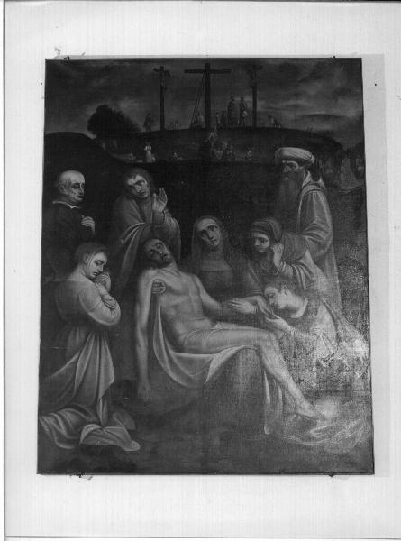 pietà (dipinto, opera isolata) di Cambiaso Luca detto Luchetto (sec. XVI)