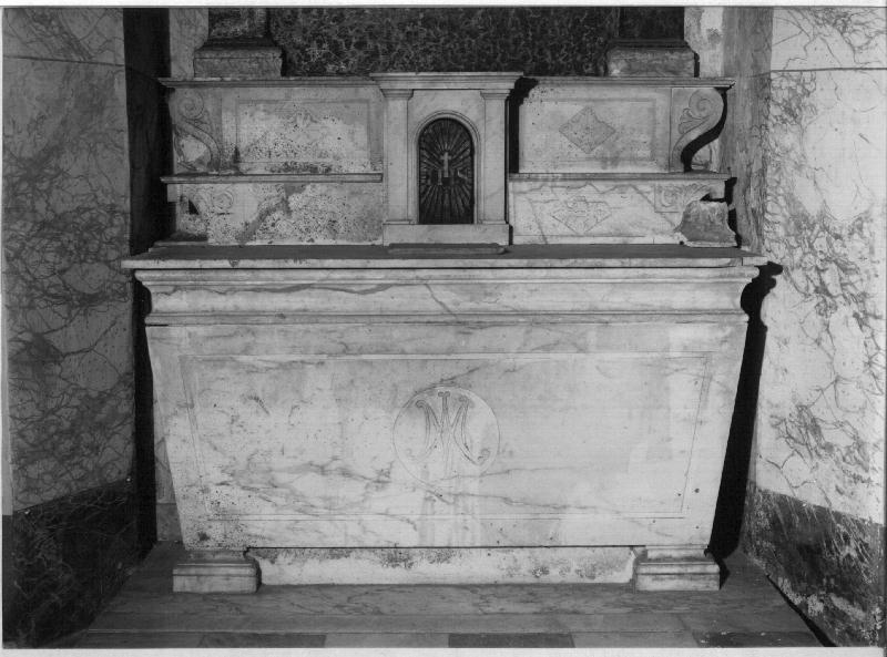 monogramma mariano (altare, insieme) - bottega ligure (secc. XIX/ XX)