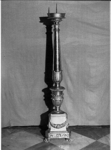 candelabro, serie - bottega ligure (prima metà sec. XIX)