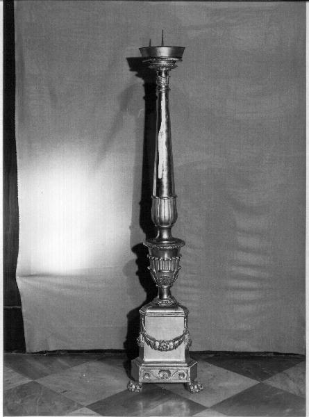candelabro, serie - bottega ligure (prima metà sec. XIX)