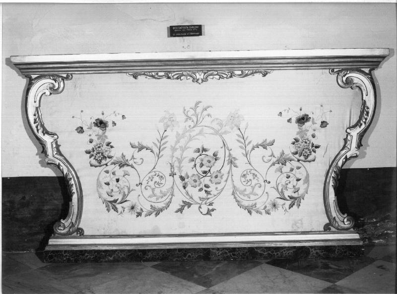 motivi decorativi floreali (paliotto, elemento d'insieme) - manifattura ligure (secc. XIX/ XX)