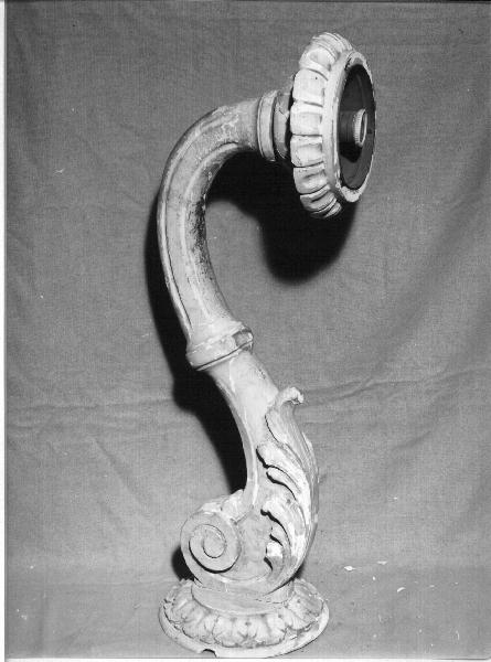 candeliere da parete, coppia - bottega ligure (seconda metà sec. XIX)