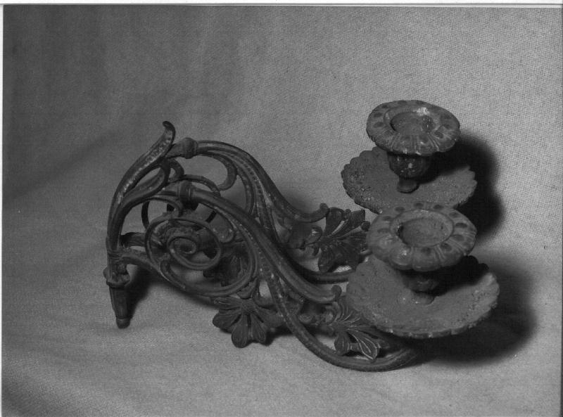 candeliere da parete, opera isolata - PRODUZIONE LIGURE (secondo quarto sec. XIX)