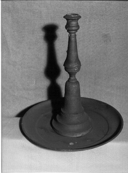 candeliere, opera isolata - PRODUZIONE LIGURE (seconda metà sec. XIX)