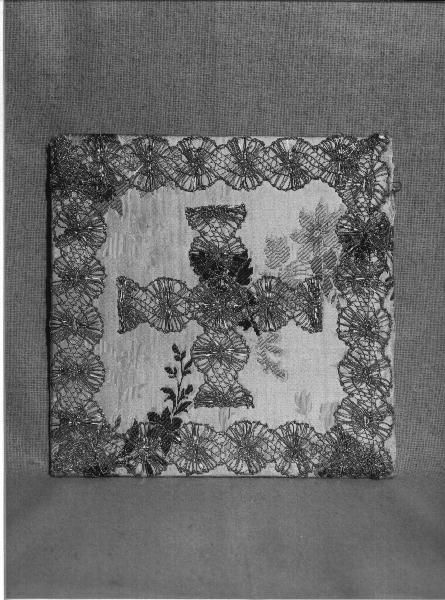 borsa, elemento d'insieme - manifattura ligure (seconda metà sec. XIX)