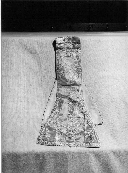 manipolo, elemento d'insieme - manifattura ligure (seconda metà sec. XIX)