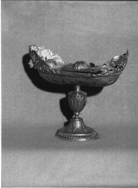 navicella portaincenso, opera isolata - bottega ligure (secondo quarto sec. XIX)