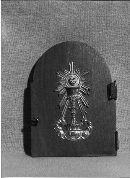 calice eucaristico (sportello di tabernacolo, opera isolata) - PRODUZIONE LIGURE (metà sec. XX)