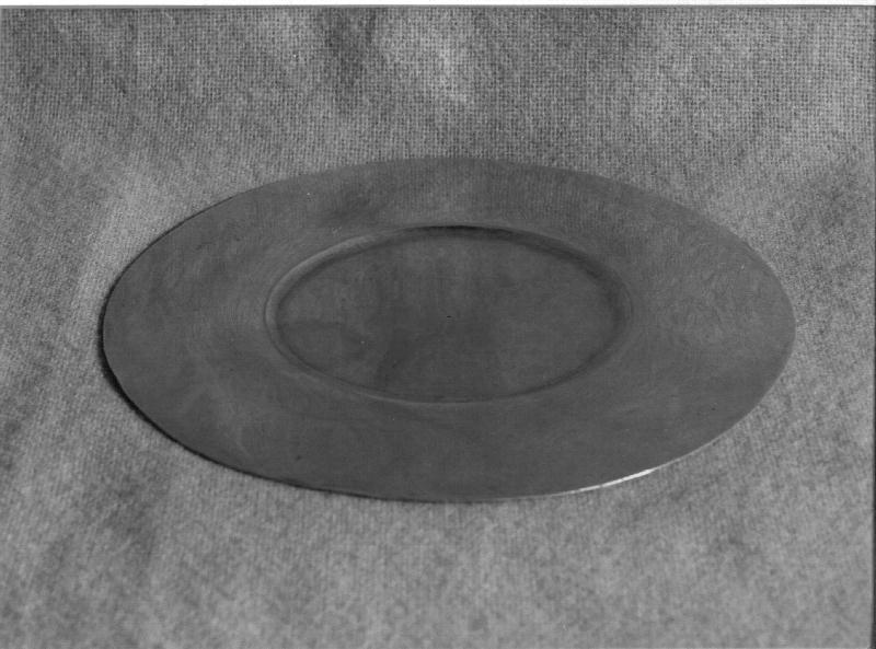patena, elemento d'insieme - bottega ligure (secondo quarto sec. XIX)