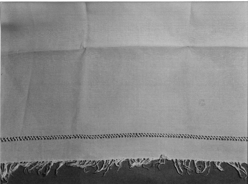 asciugamano, opera isolata - manifattura ligure (seconda metà sec. XIX)