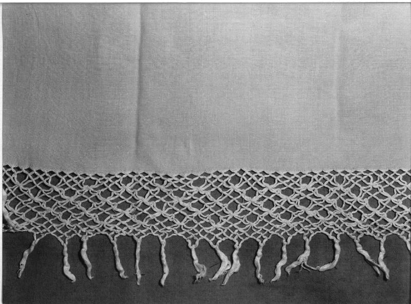 asciugamano, opera isolata - manifattura ligure (seconda metà sec. XIX)