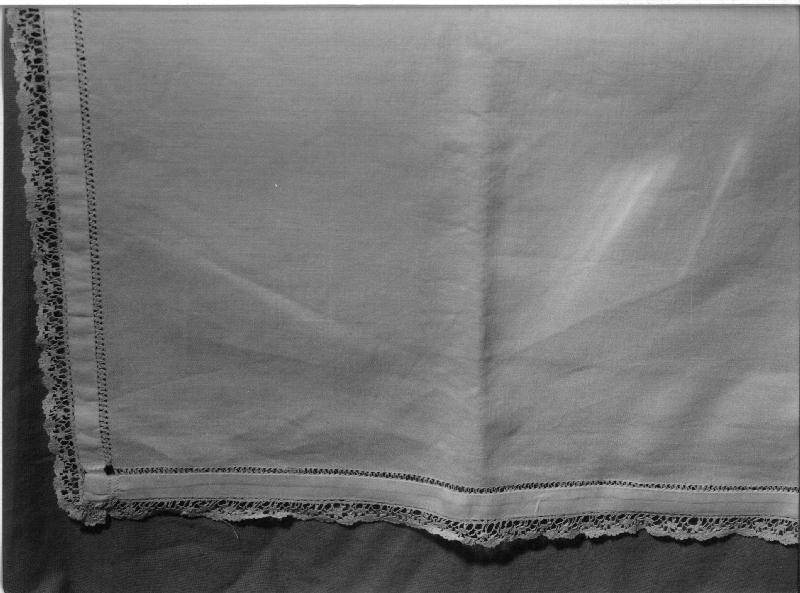 tovaglia d'altare, opera isolata - manifattura ligure (seconda metà sec. XIX)