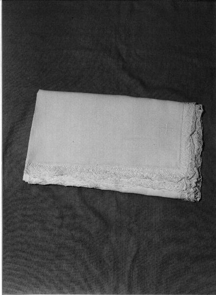 tovaglia d'altare, opera isolata - manifattura ligure (seconda metà sec. XIX)