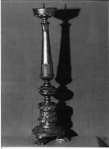candelabro, serie - bottega ligure (secondo quarto sec. XIX)
