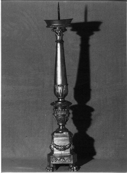 candelabro, serie - bottega ligure (secondo quarto sec. XIX)