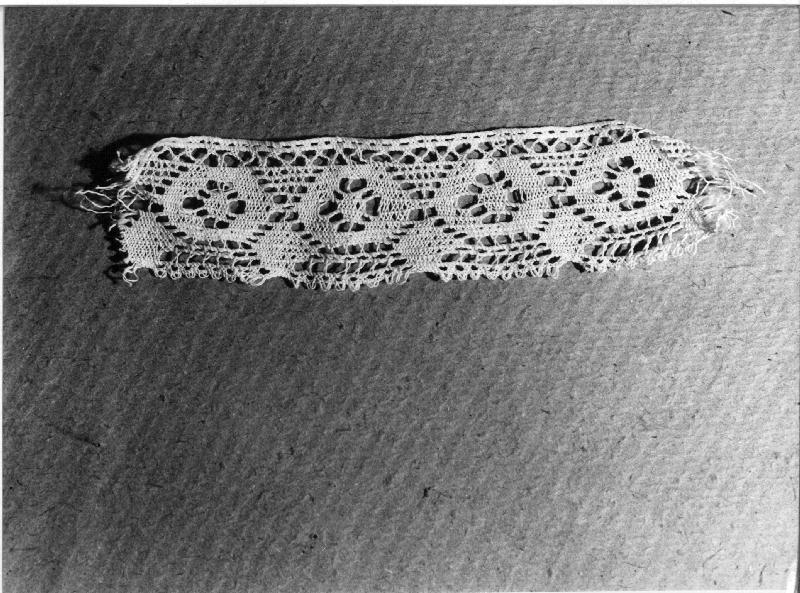merletto, frammento - manifattura ligure (secc. XIX/ XX)
