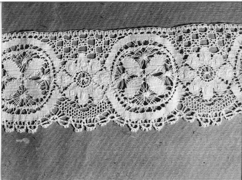 merletto, frammento - manifattura ligure (prima metà sec. XIX)