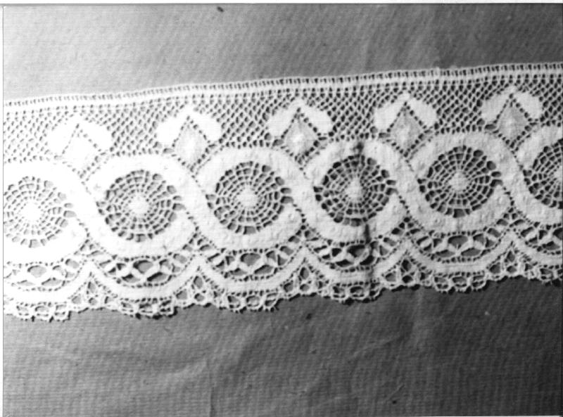 merletto, frammento - manifattura ligure (ultimo quarto sec. XIX)