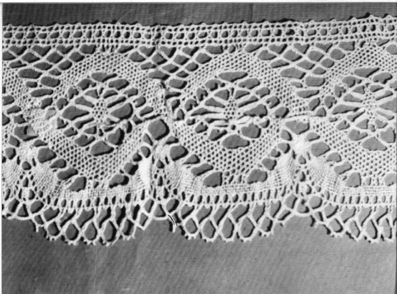 merletto, frammento - manifattura ligure (secc. XIX/ XX)