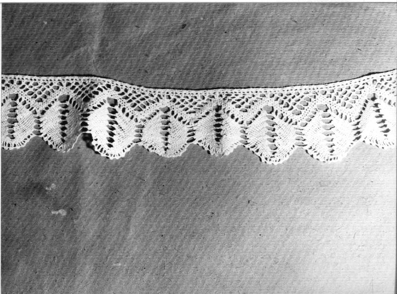 merletto, frammento - manifattura ligure (secc. XIX/ XX)