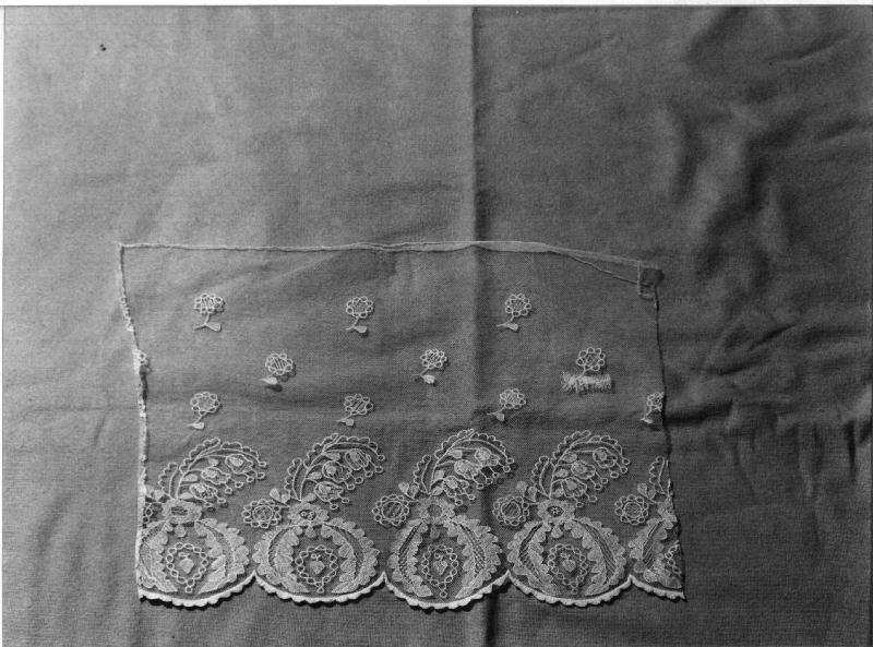 merletto, frammento - manifattura ligure (secc. XVIII/ XIX)