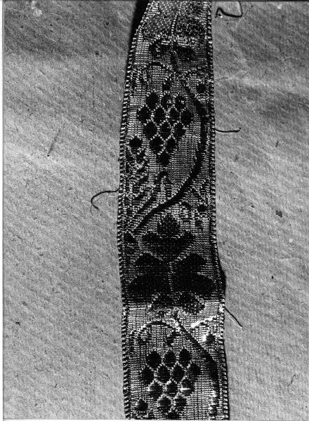 gallone, opera isolata - manifattura ligure (seconda metà sec. XIX)