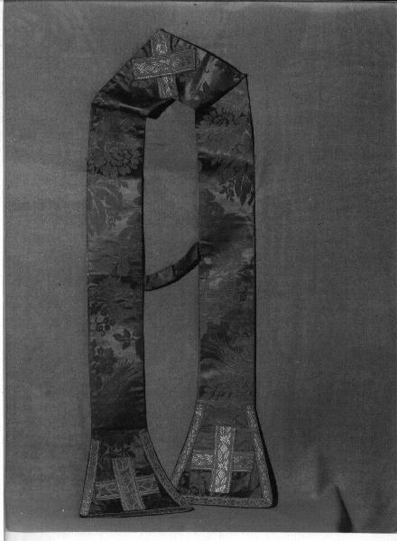 stola, opera isolata - manifattura ligure (ultimo quarto sec. XIX)