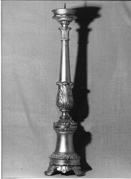 candelabro, serie - bottega ligure (seconda metà sec. XIX)