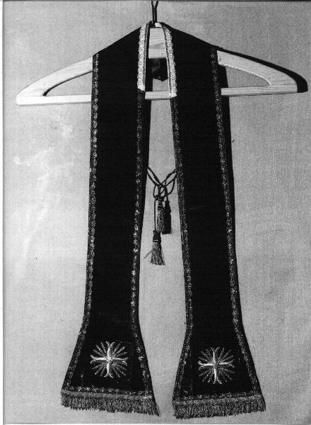 stola, opera isolata - manifattura ligure (metà sec. XIX)