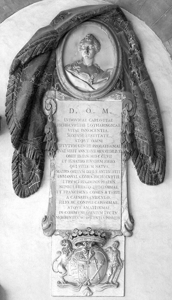 ritratto di Ludovica Carlotta Lotteringhi (monumento funebre) - ambito toscano (sec. XVIII)