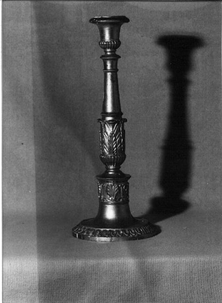candelabro, serie - bottega ligure (secondo quarto sec. XIX)