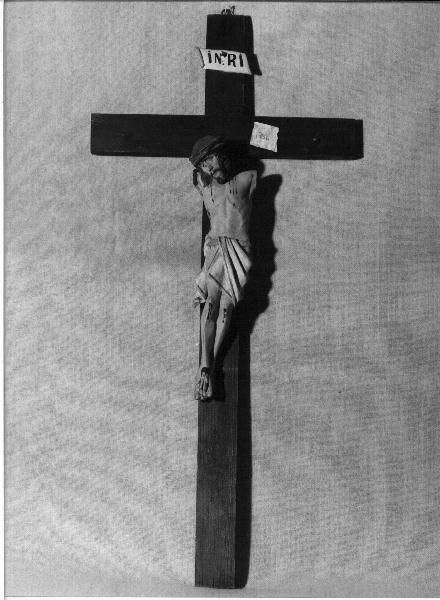 CRISTO CROCIFISSO (crocifisso, opera isolata) - PRODUZIONE LIGURE (prima metà sec. XX)