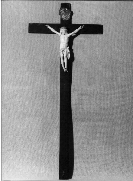 CRISTO CROCIFISSO (crocifisso, opera isolata) - PRODUZIONE LIGURE (terzo quarto sec. XIX)