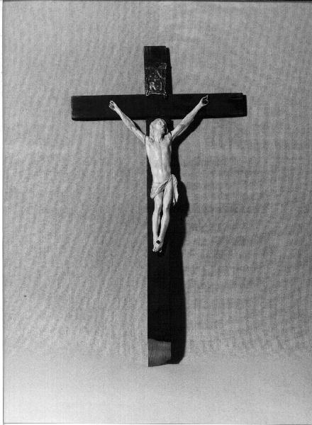 CRISTO CROCIFISSO (crocifisso, opera isolata) - PRODUZIONE LIGURE (ultimo quarto sec. XIX)