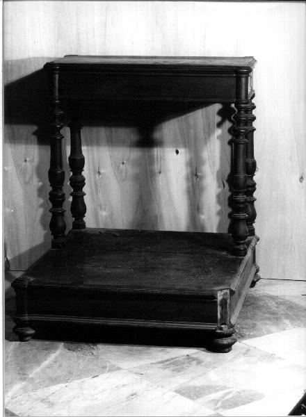 inginocchiatoio, opera isolata - bottega ligure (fine sec. XIX)