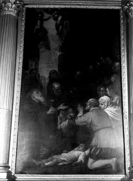 miracolo di San Benedetto (dipinto, elemento d'insieme) di Cresti Domenico detto Passignano (attribuito) (prima metà sec. XVII)
