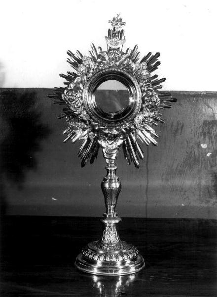 ostensorio, opera isolata - bottega genovese (secc. XIX/ XX)