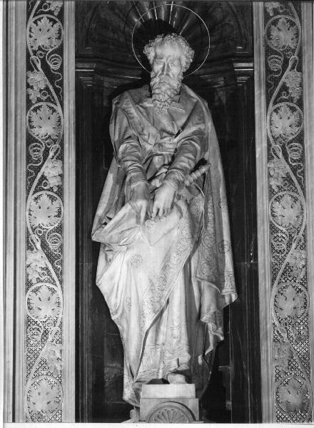 San Paolo (statua, elemento d'insieme) di Allegro Agostino (ultimo quarto sec. XIX)