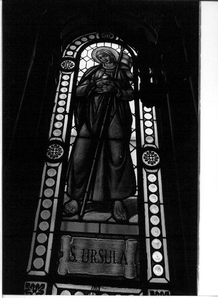 SANT'ORSOLA (vetrata, elemento d'insieme) - PRODUZIONE LIGURE (secondo quarto sec. XX)