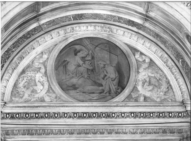 Madonna annunciata (dipinto, elemento d'insieme) - ambito ligure (ultimo quarto sec. XIX)