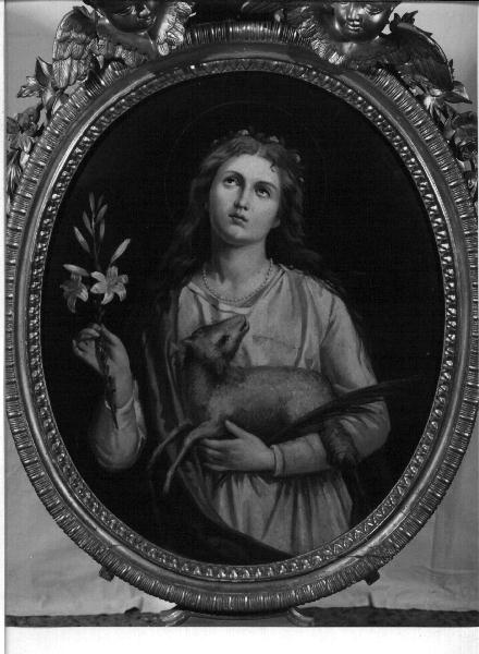 San Giovanni Battista bambino con l'agnello (dipinto, elemento d'insieme) - ambito ligure (ultimo quarto sec. XIX)